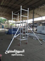  8 Aluminum scaffolding and ladders