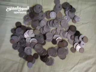  1 عملات معدنيه مصريه وأوروبية قديمه للبيع الواحدة ب500