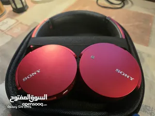  1 NFC SONY headset سماعات سوني اللاسلكية MDR-XB950BT – اللون الأحمر  سماعات سوني MDR-XB950BT اللاسلكية