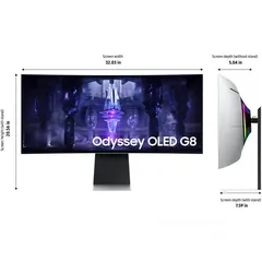  5 Odyssey OLED G8 175Hz 0.03Ms Gaming Monitor - شاشة جيمينج من سامسونج !