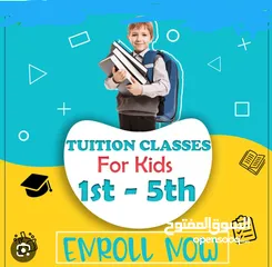  1 Tution for kids and class 1 to 5 f