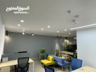 4 مكتب مميز للايجار  فيه مكيفات تصميم مودرن يصلح مكتب محاماة عيادة دكتور مكتب تصميم مكتب دعاية .. الخ