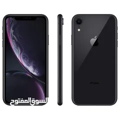  1 ايفون xr اسود دبل سيم