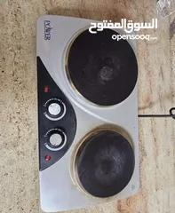  1 طباخ برأسين كهربائي