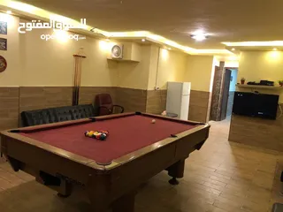  11 فيلا مفروشه  للايجار في البحر الميت شارع الفنادقمع بركه مدفيه