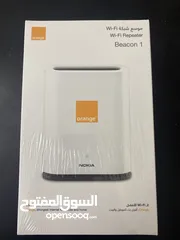  1 موسع راوتر wi-fi  beacon1  جدجد من الشركة غير مستعمل(مجلتن) مش مفتوح