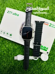  6 الجديد وصل ساعة Z77 الترا مع حزامين ( جلد +سليكون )