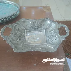  3 مجموعة أواني نحاس ملبس فضه نوادر  لاصحاب الذوق  الرفيع