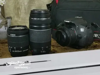  8 للبيع: كاميرا Canon 700D بحال الوكالة مع عدسات ومعدات تصوير احترافية بسعر خياليييي