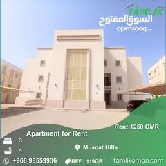  1 Furnished Apartment for Rent in Muscat Hills  REF 119GB