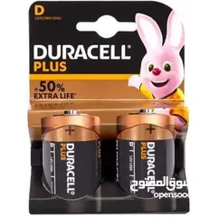  2 بطاريات دوريسال DURACELL عدة أحجام