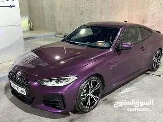  2 Bmw G22 4 series Coupe 2022  kit M interior/exterior Low Mileage 11000km  وارد.               اوروبي