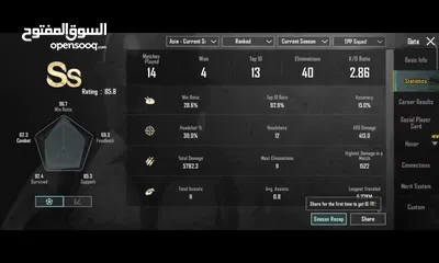  18 حساب ببجي level 72