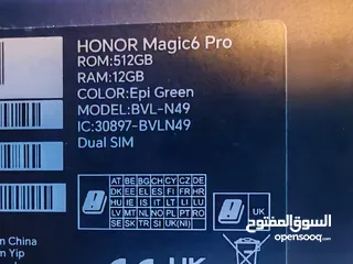  3 Honor magic 6 pro 512 gb for sale