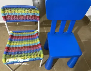  3 طاولة وكرسيين من ايكيا