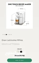  5 Nespresso ( Gran Lattissma ) white