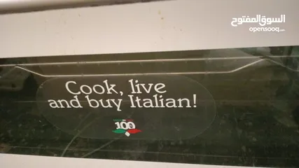  5 طباخ مع فرن 5 عيون لون90X60 ابيض صنع ايطاليا نظيف جدا
