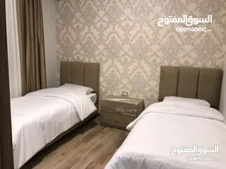  14 شقه مفروشه للايجار الطابق الاول 2 نوم عبدون