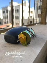  4 نظاره شمسيه اصليه rayban  نظارة شمسية Aviator كلاسيكية بعدسات عاكس