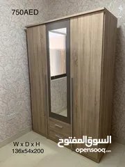  1 3-Door Wardrobe with Mirror & Drawers -Like New!