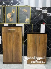  12 خزانة احذية تغصيل خشب مستورد حجمين مختلفين بسعر المصنع بتحمل اوزان عاليه مع درج علوي