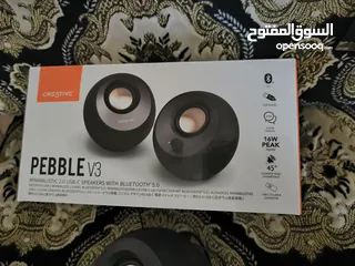  11 Creative Pebble V3 Minimalistic 2.0 USB-C Clear Dialog Enhancement Bluetooth 5.0 8W RMS /16W Peak Po