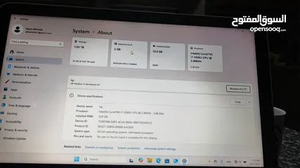  1 لابتوب I7 HP للبيع  بسعر ممتاز
