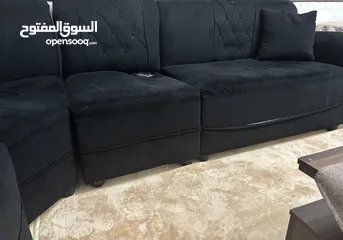  7 طقم كورنر اسود للبيع