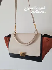  1 Celine Trapeze multicolour, 2 way bag with long adjustable strap