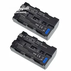  4 Gigital Video Battery  بطاريات كاميرات واضاءة تصوير F750/F770  F550/570  وشاحن بطاريات للنوعين