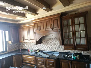  1 مطبخ خشب جوز سلط +مطيبخ المنيوم