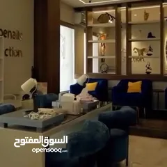  1 صالون ستاتي للبيع مع كامل عدتو موقع مميز