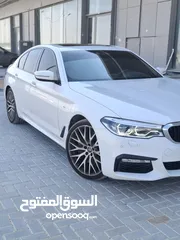  4 بي ام دبليو 540i أبيض 2018 خليجي  BMW 540i White 2018 Gulf