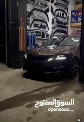  12 سكودا أوكتاڤيا 2019 للبيع لون بني دفع امامي السيارة ماطور 2000 بنزين عداد ديجيتال بصمة شاشة