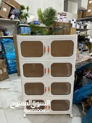  3 الخزانة العملاقة – لمسة رفاهية لبيتك!  تصميم راقي + أبواب شفافة مودرن خامة بلاستيك قوية ومتانة عالية