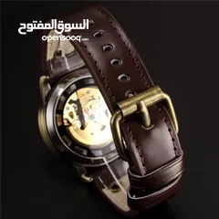  4 Leather Analog mens wrist watch