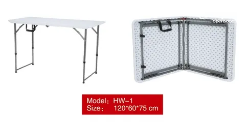  6 Outdoor Folding Tables and Chairs for Restaurants, Home, Parks and many more