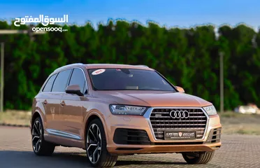  1 Audi Q7 45 TFSI quattro 3.0L 2017 , GCC, accident-free, in excellent condition 1960 p.m