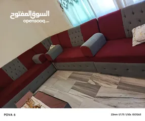  3 جلسه عربيه مكونه من 7 مقاعد مع طاولات تفصيل