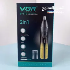  5 ماكينة حلاقه2في1 VGR  للانف والاذن والوجه حلاقه ماكنه ازاله شعر الانف و الاذن حلاقة