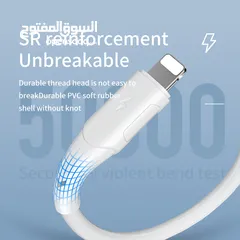  3 وصلة شحن سريع شاحن تلفون ايفون اندرويد  VFan X12 Cable 20W PD Super Fast