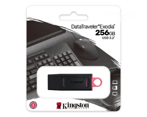  1 Kingston Data Traveler 256GB USB 3.2 Flash Drive فلاشه يو اس بي من كنجستون بحجم 256 جيجا 