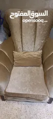  8 طقم كنت تفصيل لون بيج معرق كامل للبيع كامل 11 مقعد مع مساند استعمال عرسان  استعمال اقل من سنة