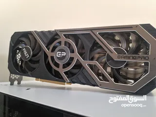  6 كرت شاشه مستعمل سنه ونص ثلث مراوح Rtx 3070 palit gamingpro (used) مسكر ومختوم عالفحص