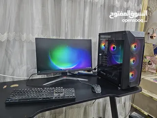  1 كيس rtx 3060ti + شاشة