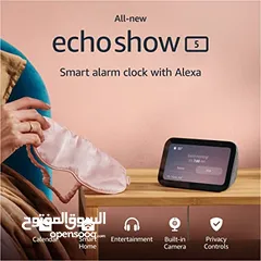  2 اليكسا ايكو شو 5 الجيل الثالث Echo Show 5 (3rd Gen) With alexa