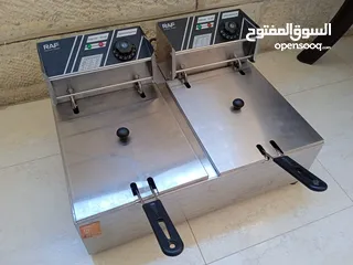  4 مقلى فلافل كبير وشيبسر كهرباء حوضين