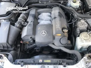  3 مرسيدس E240 جمرك نضيفة جدًا محرك سعة  6V موديل 2000 ماشيه  215 الف كيلو بالضمانه وكربون موجود بالكشف