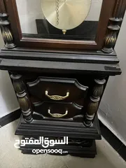  4 لوحة طاووس حفر مع ساعة عمودية