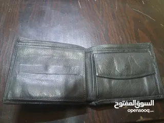  1 محفظة جلد رجالي